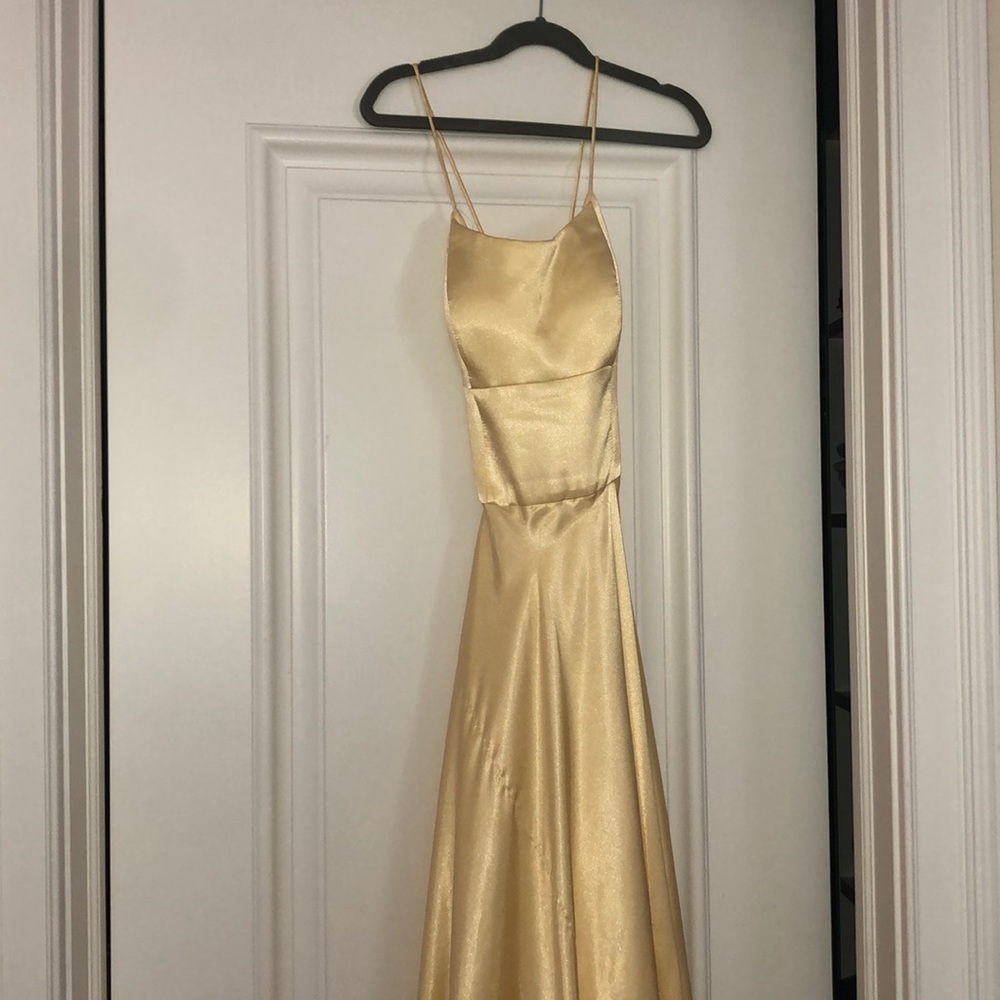 COPY - Sherri Hill 52022 Yellow Prom Dress